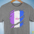 Drag Pride Flag Ripped Reveal Premium Unisex T-Shirt